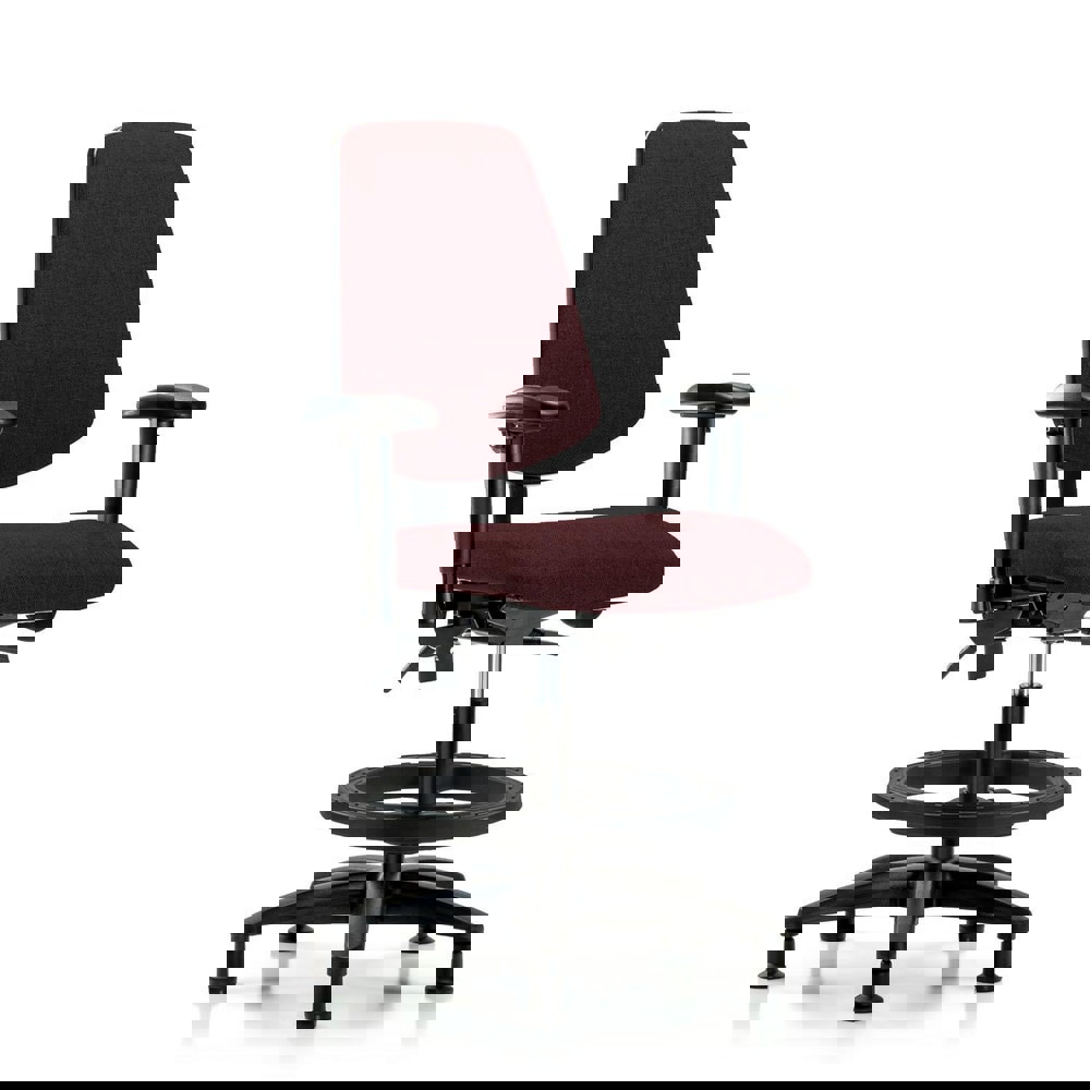 Task Chair: Olefin, Burgundy